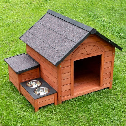 Large Wooden Dog Kennel House Removable Roof Easy Clean Outdoor Indoor Puppy Dog