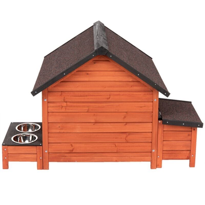 Large Wooden Dog Kennel House Removable Roof Easy Clean Outdoor Indoor Puppy Dog