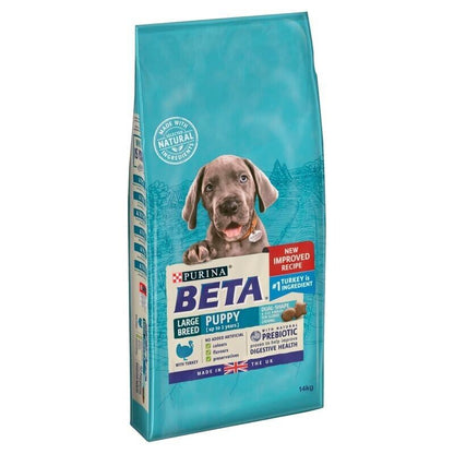 Purina BETA Puppy Large Breed Turkey Dry Dog Food - 14kg
