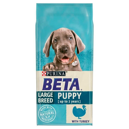 Purina BETA Puppy Large Breed Turkey Dry Dog Food - 14kg