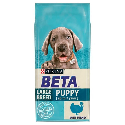 Purina BETA Puppy Large Breed Turkey Dry Dog Food - 14kg