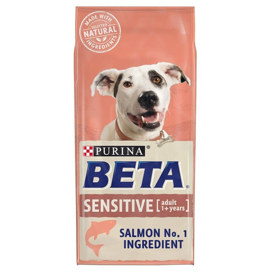 Purina Beta Sensitive Adult Dog with Salmon & Rice Dry Dog Food - 14kg