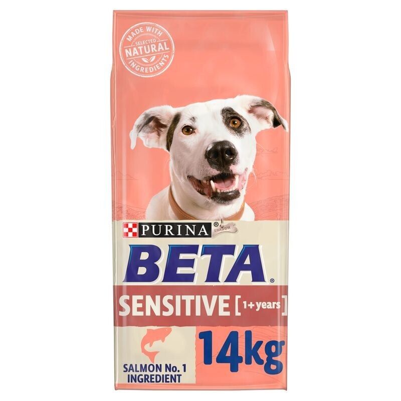 Purina Beta Sensitive Adult Dog with Salmon & Rice Dry Dog Food - 14kg
