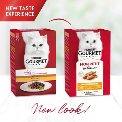 Purina Gourmet Mon Petit Wet Cat Food (Duck, Chicken & Turkey) - 6 x 50g