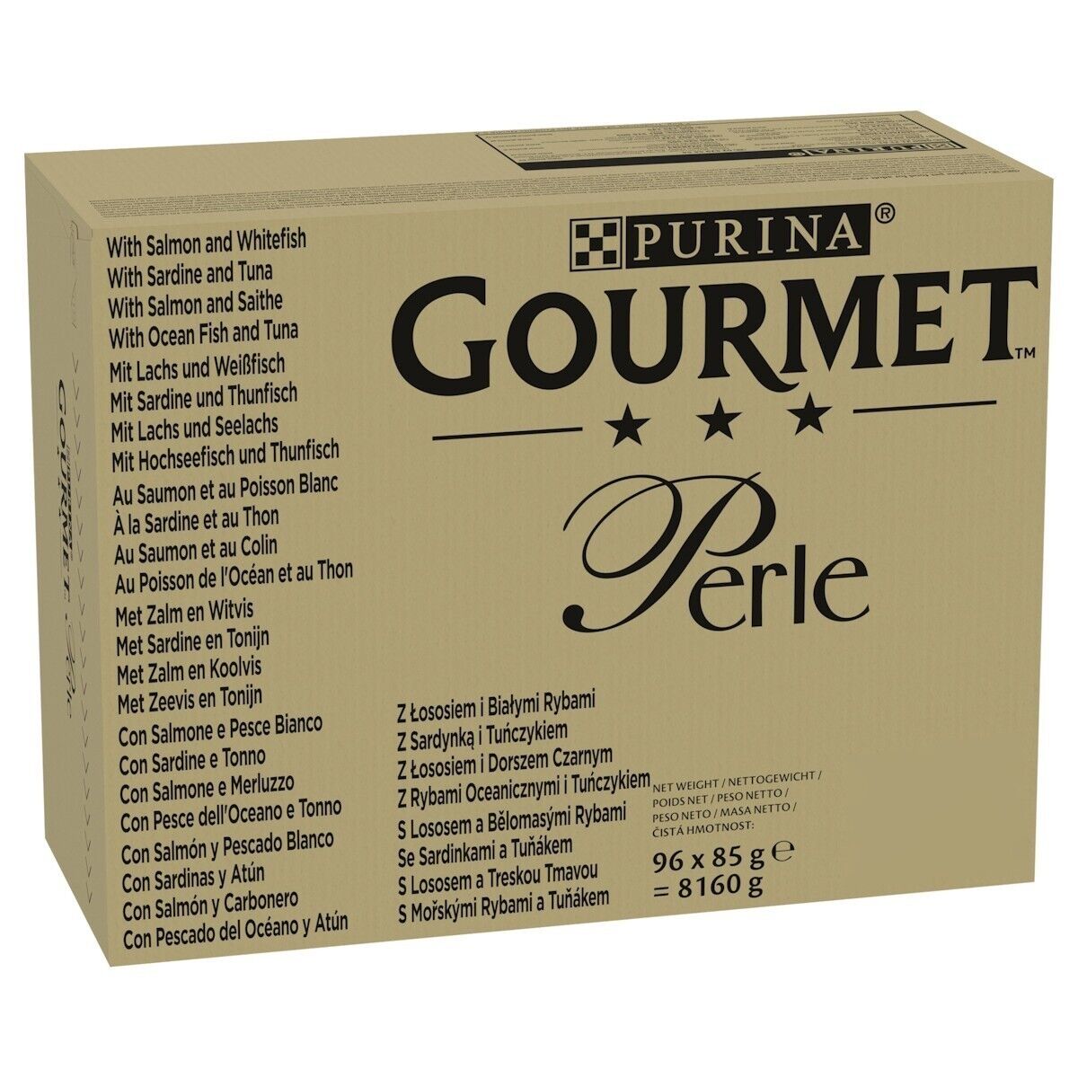 Purina Gourmet Perle Adult Cat Food Pouches Seaside Duo 12x85g, 24x85g, 96x85g