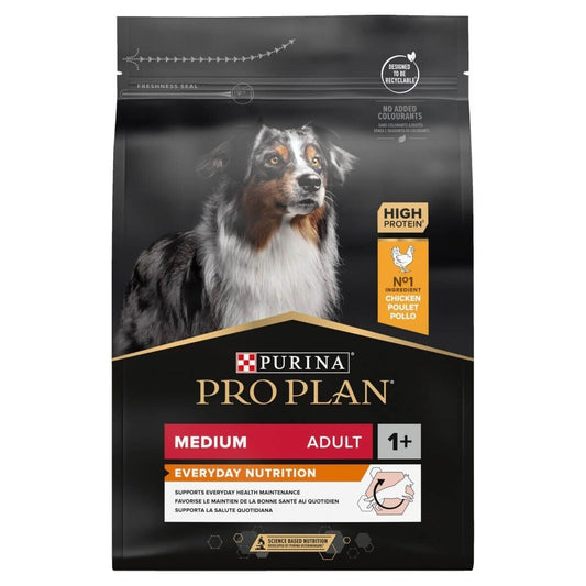 Purina Pro Plan Dog Medium Breed Adult With Optibalance Chicken Dry - 3kg, 14kg
