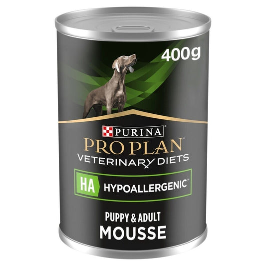 Purina Pro Plan HA Hypoallergenic Veterinary Diets Wet Dog Food Mousse 12x400g