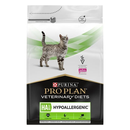 Purina Pro Plan Veterinary Diets Feline HA Hypoallergenic Dry Cat - 1.3kg, 3.5kg