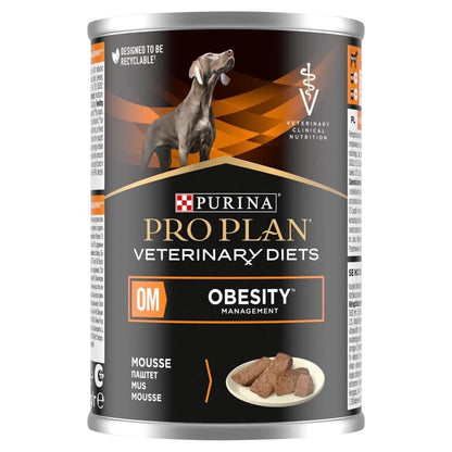 Purina Pro Plan Veterinary Diets OM Obesity Management Dog Wet Food 6 x400g , 12 x400g