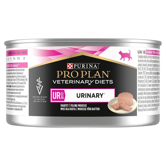 Purina Pro Plan Veterinary Diets Wet Cat Food UR Urinary 24x195g Cans