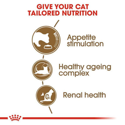 Royal Canin Ageing 12+ Senior Cat Dry Food 800g, 2Kg, 4Kg, 8kg