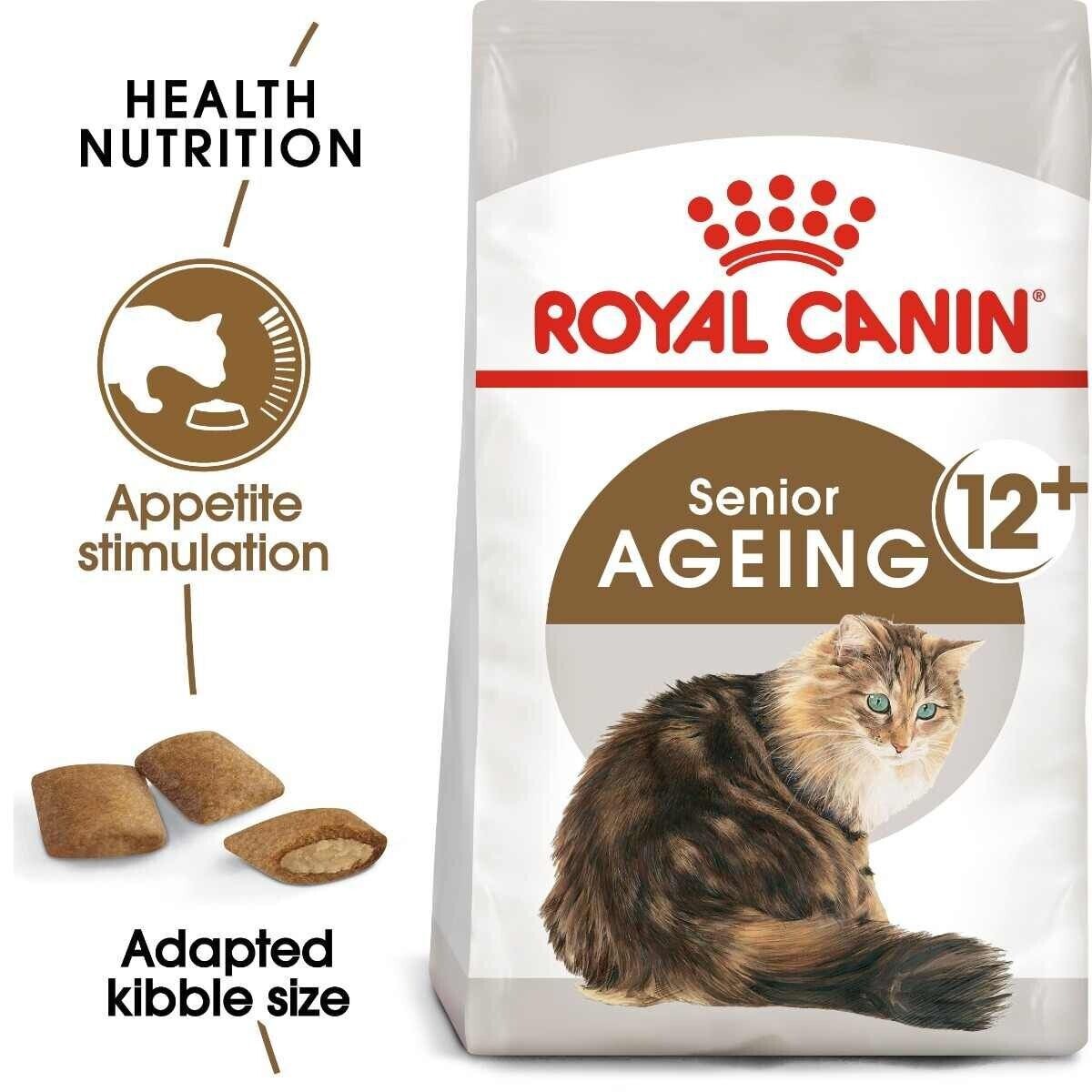 Royal Canin Ageing 12+ Senior Dry Cat Food - 400g, 2kg, 4kg