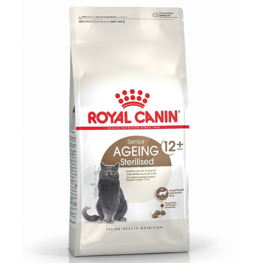 Royal Canin Ageing Sterilised Senior 12+ Dry Cat Food - 400g, 2kg, 4kg