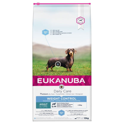 Eukanuba Adult Weight Control Medium Breed Dog Food with Chicken