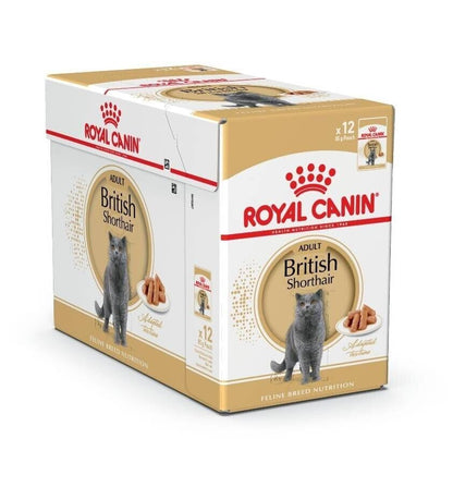 Royal Canin British Shorthair Cat Wet Food (in Gravy) - 12x85g, 48x85g Pouches