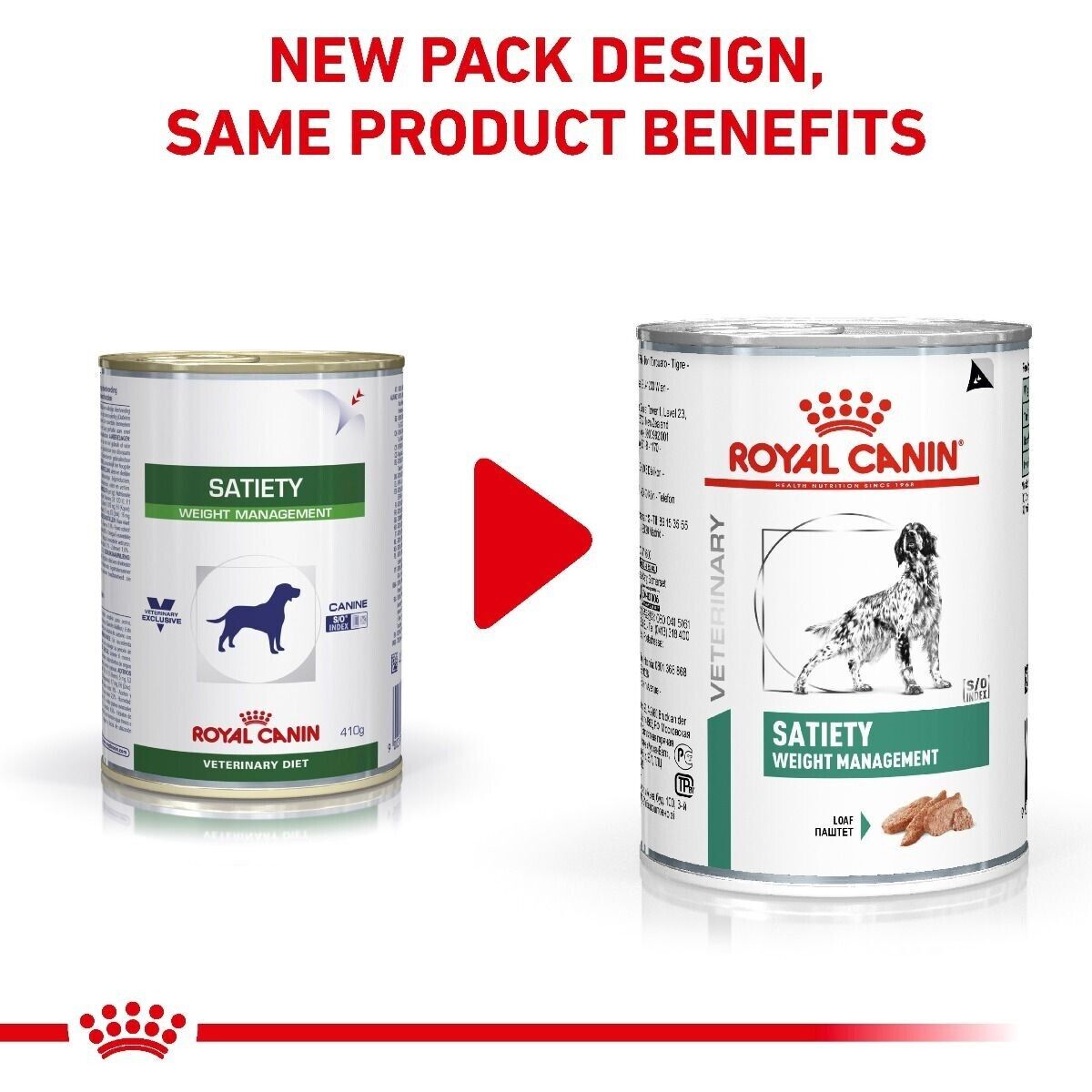 Royal Canin Canine Satiety Weight Management Wet Dog Food (In Loaf) - 12 x 410g