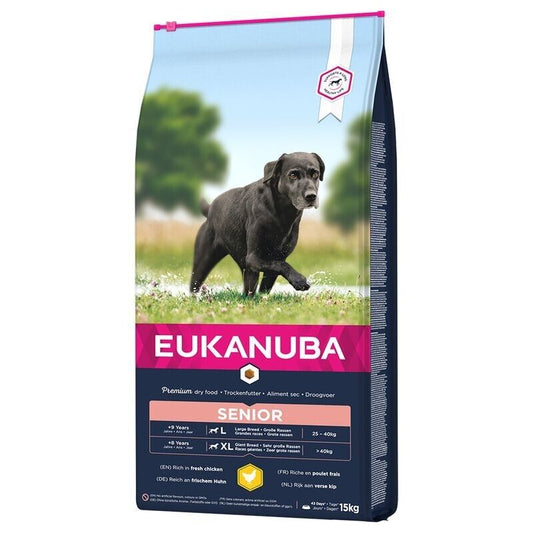 Eukanuba Caring Senior Large Breed Dog Dry Food with Fresh Chicken 15kg