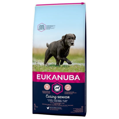 Eukanuba Caring Senior Large Breed Dog Dry Food with Fresh Chicken 15kg