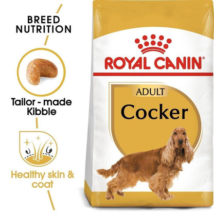 Royal Canin Cocker Spaniel Adult Dry Dog Food - 3kg, 12kg