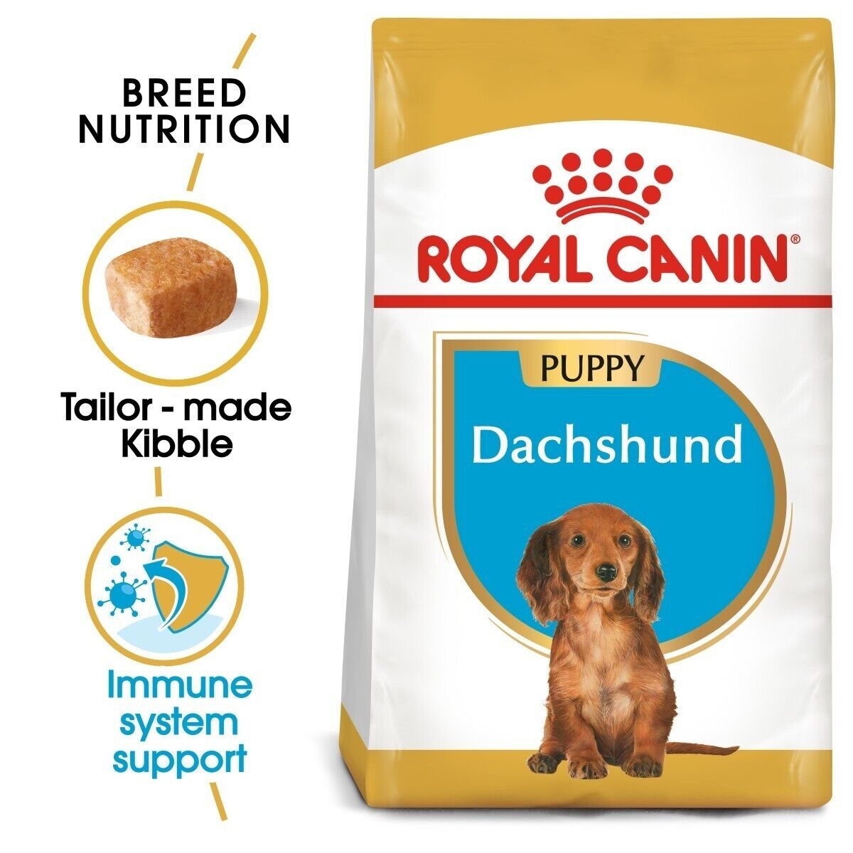 Royal Canin Dachshund Dry Puppy Food with Calcium and Phosphorus 1.5kg , 3kg