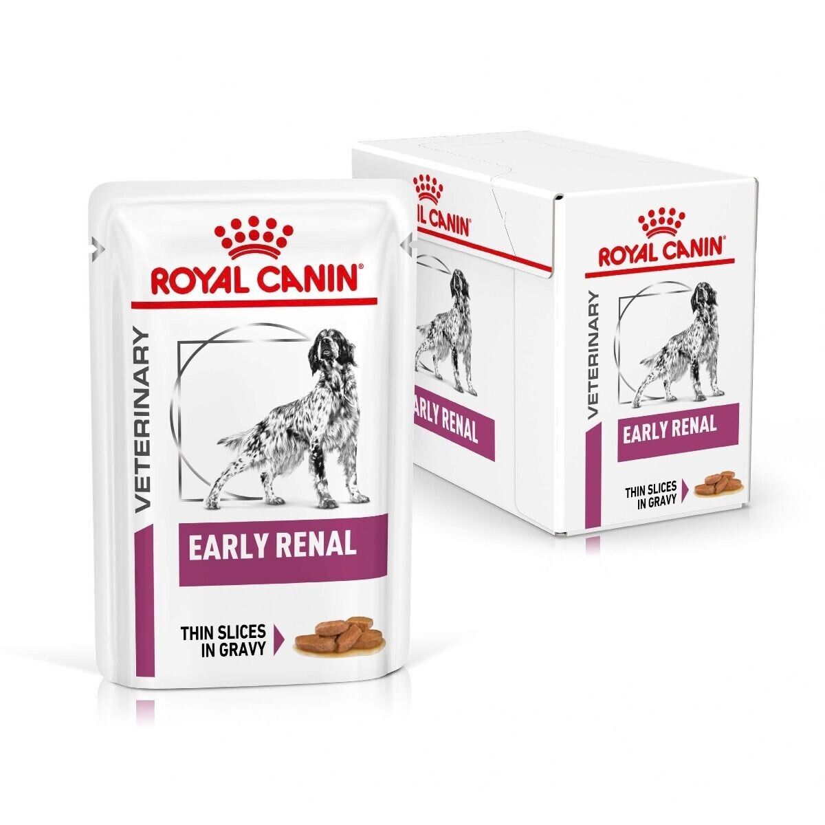 Royal Canin Early Renal Wet Dog Food (in Gravy) 12x100g, 48x100g Pouches
