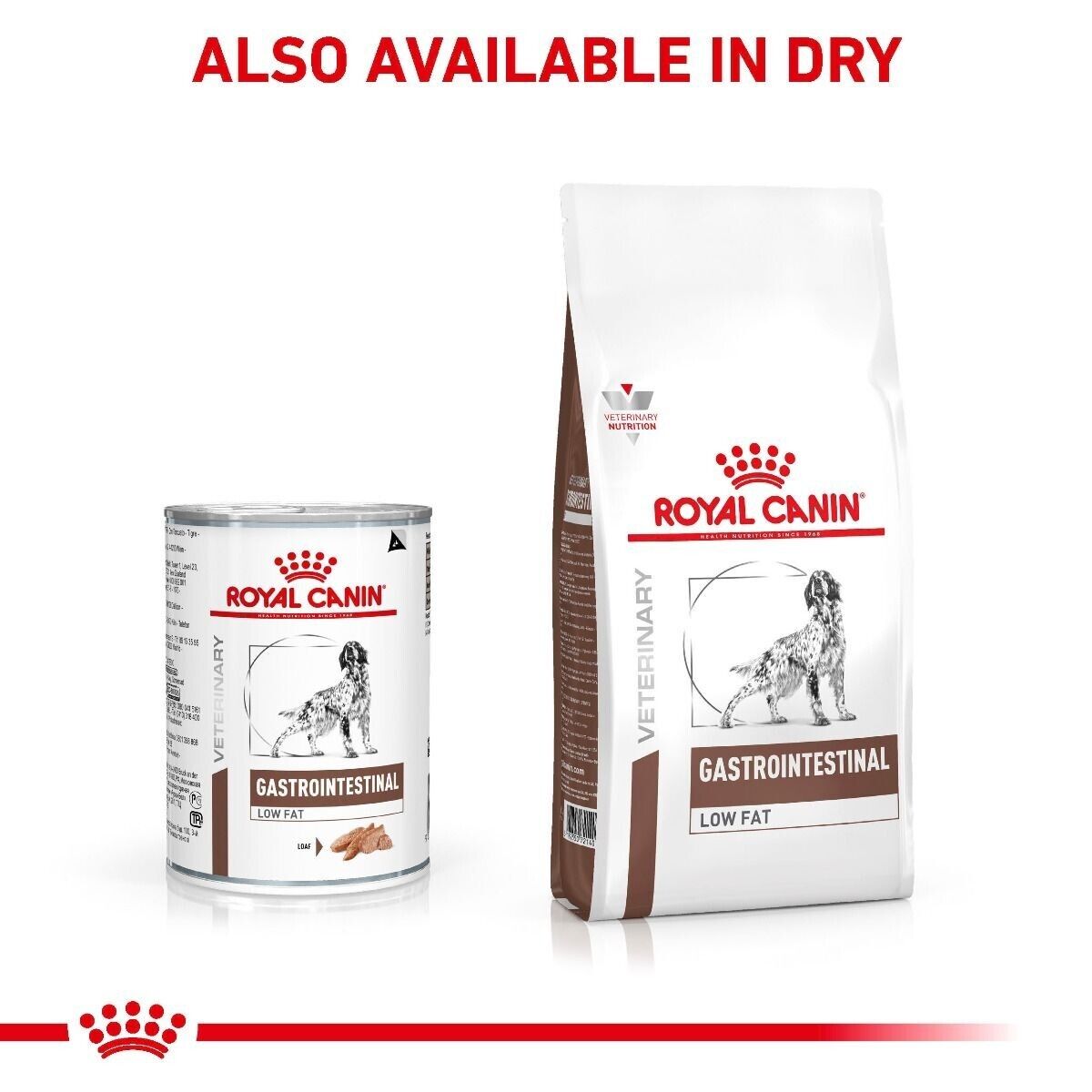 Royal Canin Gastro intestinal Low Fat Wet Dog Food (in Loaf) - 12x410g Cans