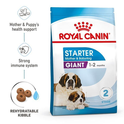 ROYAL CANIN Giant Starter Mother & Babydog Adult and Puppy Dry Food 15kg Omega 3