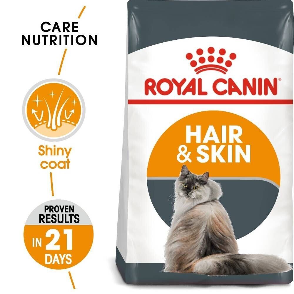 Royal Canin Hair Skin Care Adult Wet Cat Food in Gravy Pouches - 12x85g, 48x85g