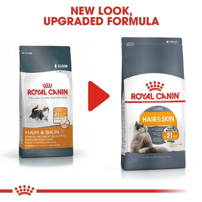Royal Canin Hair Skin Care Adult Wet Cat Food in Gravy Pouches - 12x85g, 48x85g