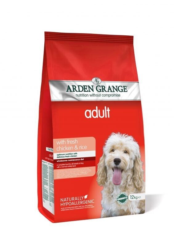 Arden Grange Adult Dog with Chicken & Rice Dry Dog Food - 2kg, 6kg, 12kg