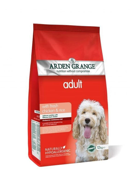 Arden Grange Adult Dog with Chicken & Rice Dry Dog Food - 2kg, 6kg, 12kg