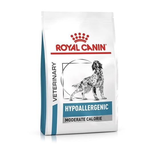 Royal Canin Hypoallergenic Moderate Calorie Dry Dog Food - 1.5kg, 7kg, 14kg