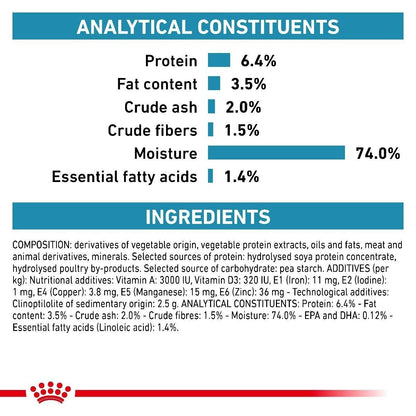 Royal Canin Hypoallergenic Wet Dog Food (in Loaf) - 12x400g Can