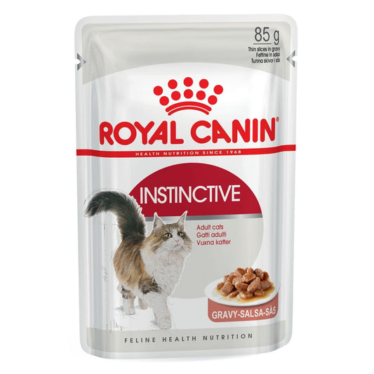 Royal Canin Instinctive Adult Wet Cat Food (in Gravy) - 12x85g Pouches