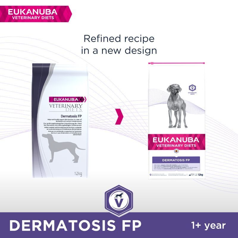 Eukanuba Veterinary Diets Dermatosis FP Adult Dog with Fish & Potato Dry 5kg , 12kg