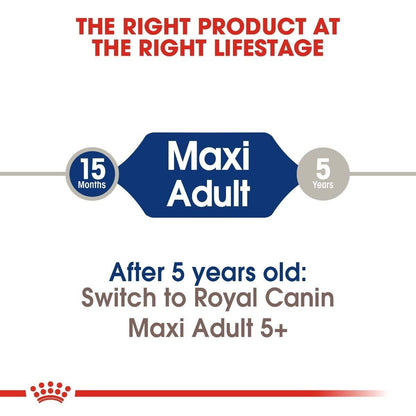 Royal Canin Maxi Adult Dry Dog Food - 4kg, 15kg