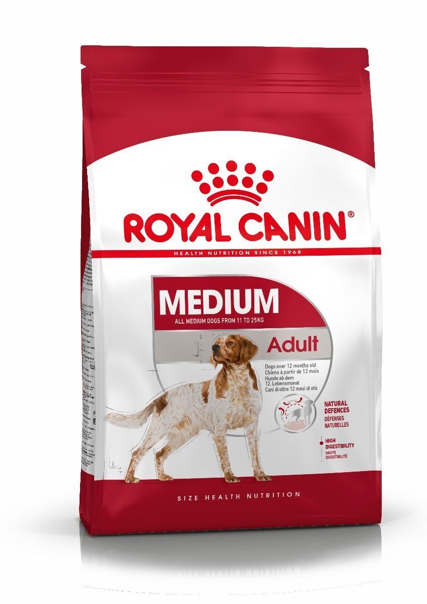 Royal Canin Medium Adult Dry Dog Food - 4kg, 15kg