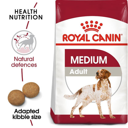 Royal Canin Medium Adult Dry Dog Food - 4kg, 15kg