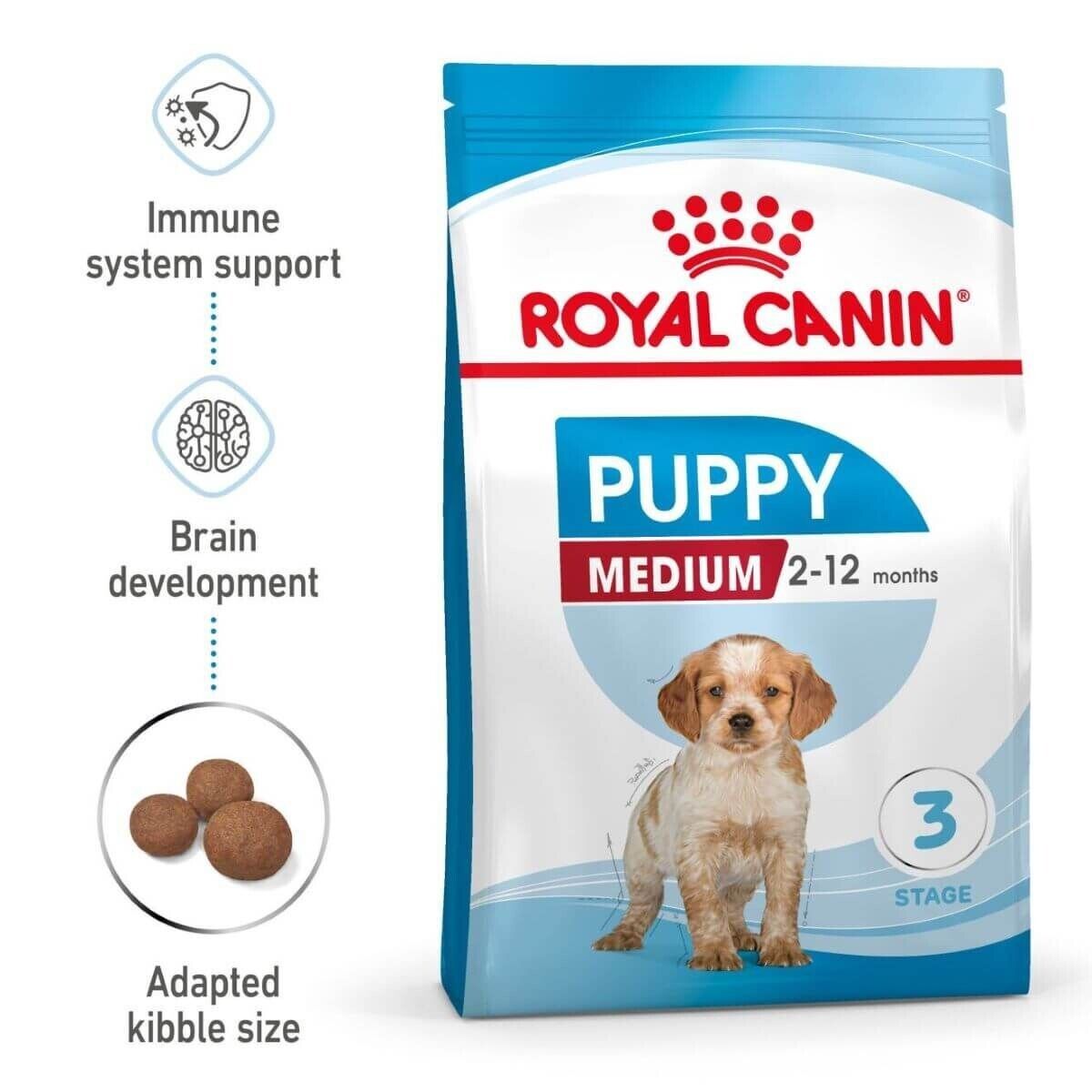 Royal Canin Medium Puppy  Dry Dog Food - 4kg, 10kg, 15kg