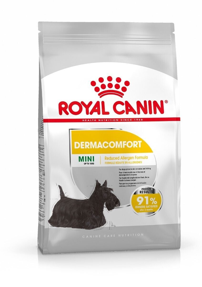 Royal Canin Mini Adult Breed Dermacomfort Dry Dog Food - 3kg, 8kg