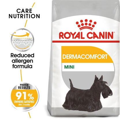 Royal Canin Mini Adult Breed Dermacomfort Dry Dog Food - 3kg, 8kg