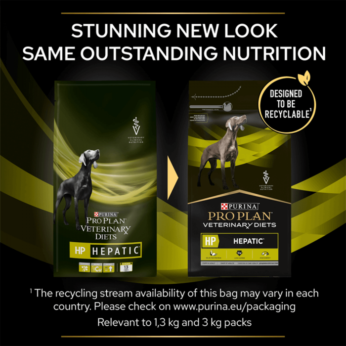 Purina Pro Plan Veterinary Diets HP Hepatic Dry Dog Food 3 kg , 12 kg
