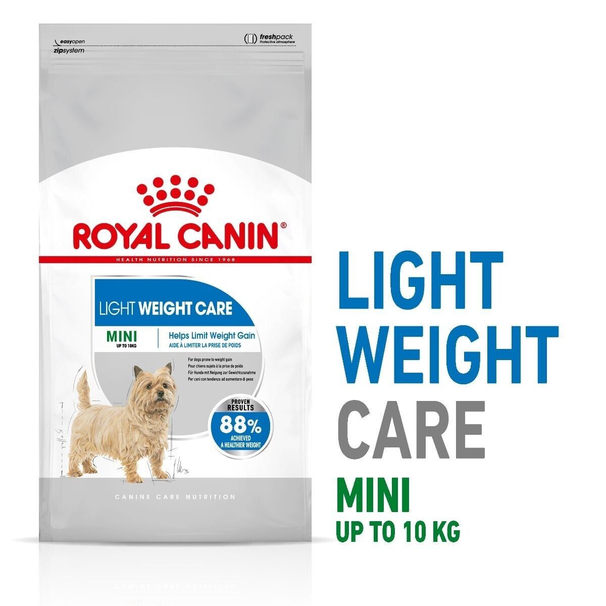 Royal Canin Mini Light Weight Care Adult Dry Dog Food - 3kg, 8kg