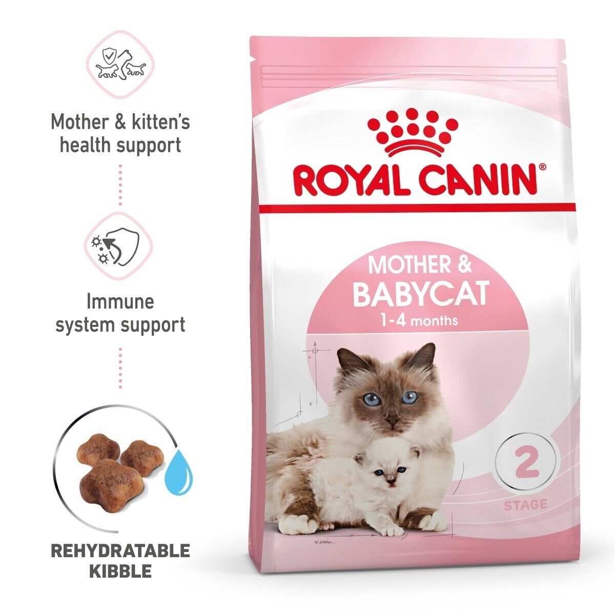Royal Canin Mother & Babycat Dry Cat Food - 400g, 2kg, 4kg