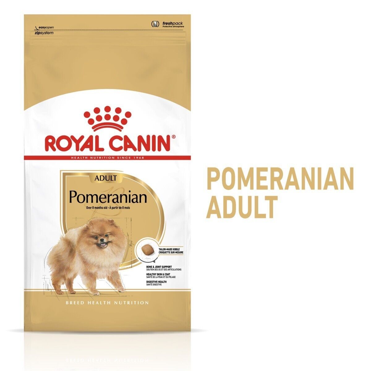 Royal Canin Pomeranian Adult Dry Dog Food - 1.5kg, 3kg