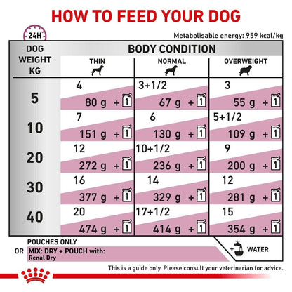 Royal Canin Renal Dog Food Wet (in Gravy) 12x100g, 48x100g Pouches