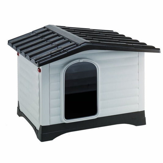 FERPLAST Plastic Dog Kennel "Dogvilla" Animal Shelter Indoor Outdoor Crate - M,L