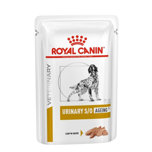 Royal Canin Urinary S/O Ageing 7+ Dog Food Wet (in Loaf) 12x85g, 48x85g Pouches