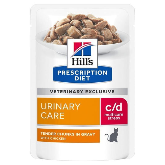 Hill's Prescription Diet c/d Multicare Stress Urinary Care Wet Cat - 12 x 85g , 24 x 85g