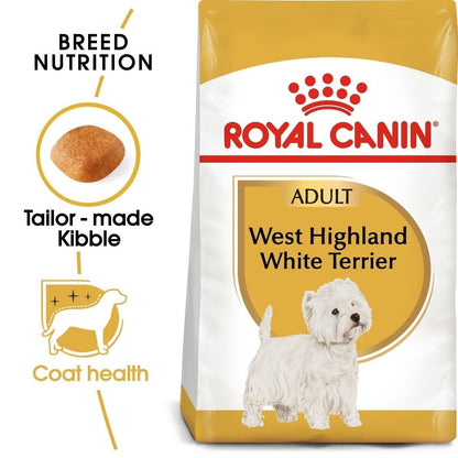 Royal Canin West Highland White Terrier Adult Dry Dog Food - 1.5kg, 3kg